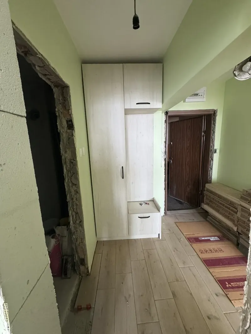 Built-in hallway wardrobe beside the front door